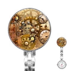 Steampunk Stainless Steel Nurses Watch by Ancello