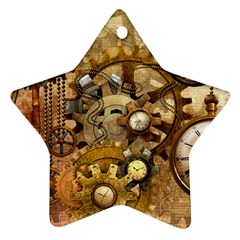 Steampunk Star Ornament (two Sides)