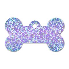 Glitter2 Dog Tag Bone (one Sided)