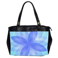 Abstract Lotus Flower 1 Oversize Office Handbag (two Sides) by MedusArt