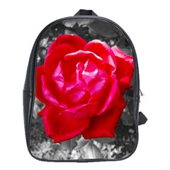 Red Rose School Bag (xl) by jotodesign