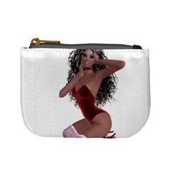 Miss Bunny In Red Lingerie Coin Change Purse by goldenjackal