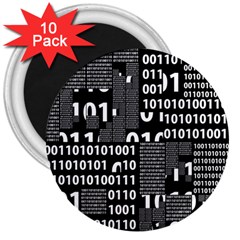 Beauty Of Binary 3  Button Magnet (10 Pack)