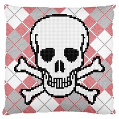 Ugly Skull Sweater Large Cushion Case (two Sided) 