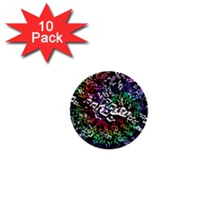 Urock Musicians Twisted Rainbow Notes  1  Mini Button (10 Pack) by UROCKtheWorldDesign