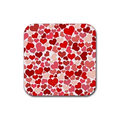  Pretty Hearts  Drink Coaster (square) by Colorfulart23