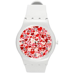  Pretty Hearts  Plastic Sport Watch (medium) by Colorfulart23