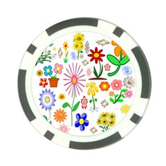 Summer Florals Poker Chip by StuffOrSomething