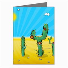 Cactus Greeting Card by NickGreenaway