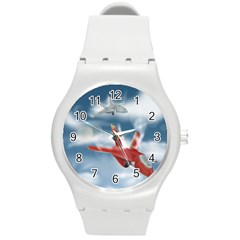 America Jet Fighter Air Force Plastic Sport Watch (medium) by NickGreenaway