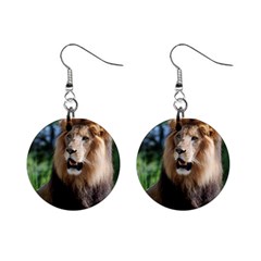 Regal Lion Mini Button Earrings by AnimalLover