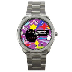 Excruciating Agony Sport Metal Watch by FunWithFibro