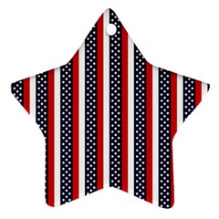 Patriot Stripes Star Ornament (two Sides) by StuffOrSomething