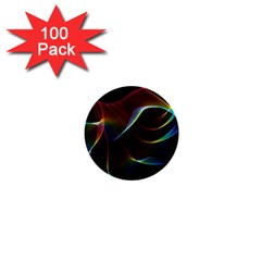 Imagine, Through The Abstract Rainbow Veil 1  Mini Button (100 Pack) by DianeClancy