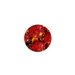  Flame Delights, Abstract Red Orange 1  Mini Button Magnet