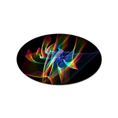 Aurora Ribbons, Abstract Rainbow Veils  Sticker 10 Pack (oval) by DianeClancy