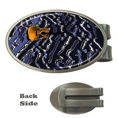 Sound Waves Money Clip (oval) by Rbrendes