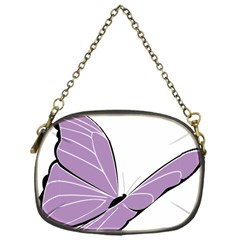 Purple Awareness Butterfly 2 Chain Purse (one Side) by FunWithFibro