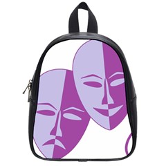 Comedy & Tragedy Of Chronic Pain School Bag (small) by FunWithFibro