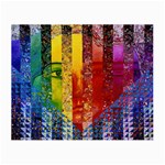 Conundrum I, Abstract Rainbow Woman Goddess  Glasses Cloth (Small, Two Sided) Back