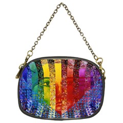 Conundrum I, Abstract Rainbow Woman Goddess  Chain Purse (two Sided)  by DianeClancy
