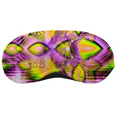 Golden Violet Crystal Heart Of Fire, Abstract Sleeping Mask by DianeClancy