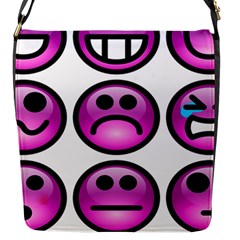 Chronic Pain Emoticons Flap Closure Messenger Bag (small) by FunWithFibro