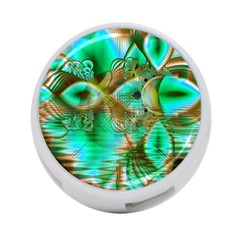 Spring Leaves, Abstract Crystal Flower Garden 4-port Usb Hub (one Side) by DianeClancy