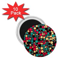 Retro 1 75  Button Magnet (10 Pack) by Siebenhuehner