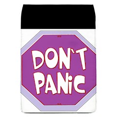 Purple Don t Panic Sign Removable Flap Cover (large) by FunWithFibro