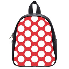 Red Polkadot School Bag (small) by Zandiepants