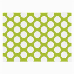 Spring Green Polkadot Glasses Cloth (large, Two Sided) by Zandiepants