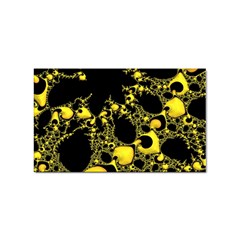 Special Fractal 04 Yellow Sticker (rectangle) by ImpressiveMoments