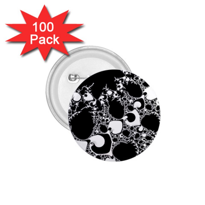 Special Fractal 04 B&w 1.75  Button (100 pack)