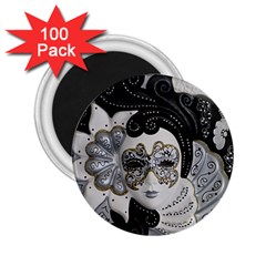 Venetian Mask 2 25  Button Magnet (100 Pack) by StuffOrSomething