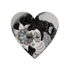 Venetian Mask Magnet (heart) by StuffOrSomething