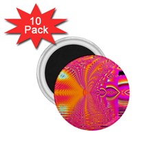 Magenta Boardwalk Carnival, Abstract Ocean Shimmer 1 75  Button Magnet (10 Pack) by DianeClancy
