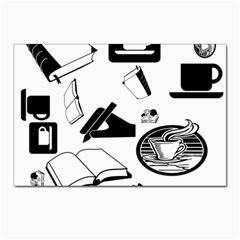 Books And Coffee Postcard 4 x 6  (10 Pack) by StuffOrSomething