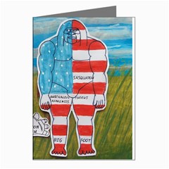 2 Painted Flag Big Foots Everglade Greeting Card (8 Pack) by creationtruth