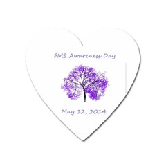 Fms Awareness 2014 Magnet (heart) by FunWithFibro