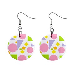 Spring Geometrics Mini Button Earrings by StuffOrSomething