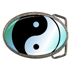 Ying Yang  Belt Buckle (oval) by Siebenhuehner