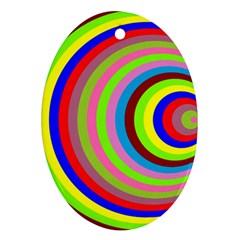 Color Oval Ornament (two Sides)