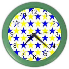 Star Wall Clock (color) by Siebenhuehner