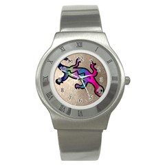 Lizard Stainless Steel Watch (slim) by Siebenhuehner