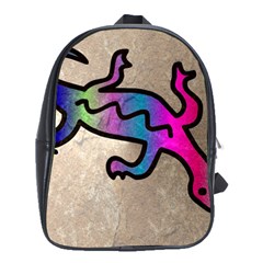 Lizard School Bag (large) by Siebenhuehner