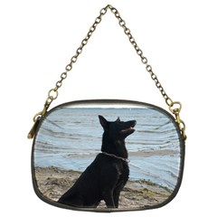 Black German Shepherd Chain Purse (two Sided)  by StuffOrSomething