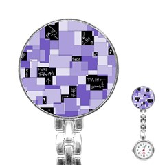 Purple Pain Modular Stainless Steel Nurses Watch by FunWithFibro