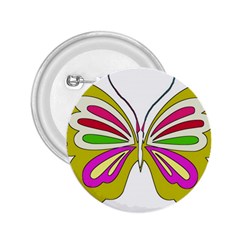 Color Butterfly  2 25  Button