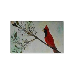 Sweet Red Cardinal Sticker 10 Pack (rectangle) by rokinronda